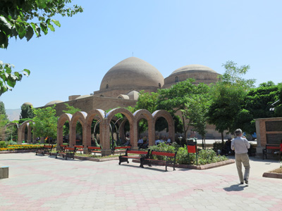 Blue Mosque.  15th c.  Dome restored., Tabriz, Iran 2014
